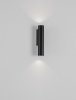 Kinkiet zewnętrzny LED aluminiowy kolor antracyt tuba minimalistyczny nowoczesny podświetlający elewację IP65 TERVONA LE75241 Luces Exclusivas